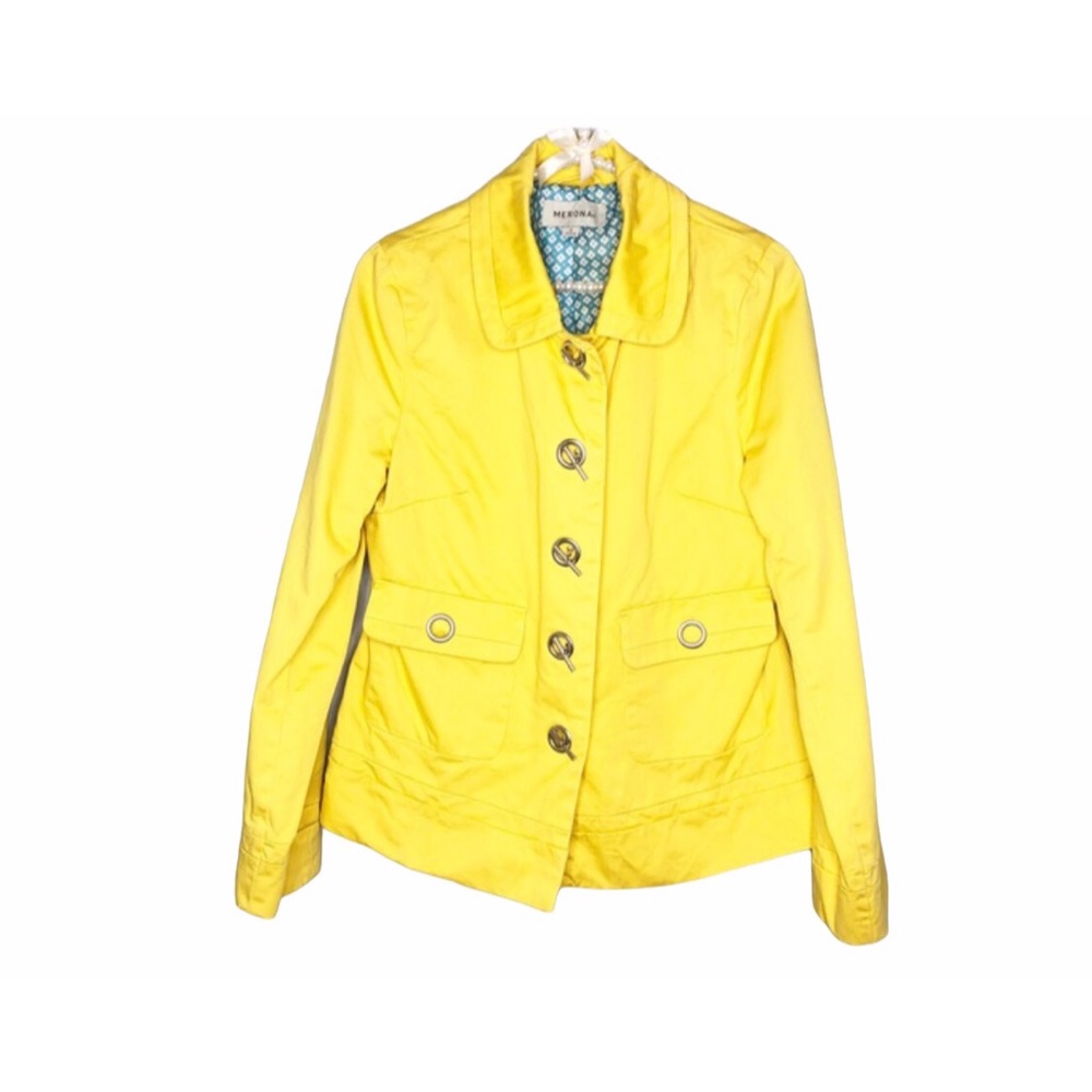 Merona Yellow Peacoat Size Small